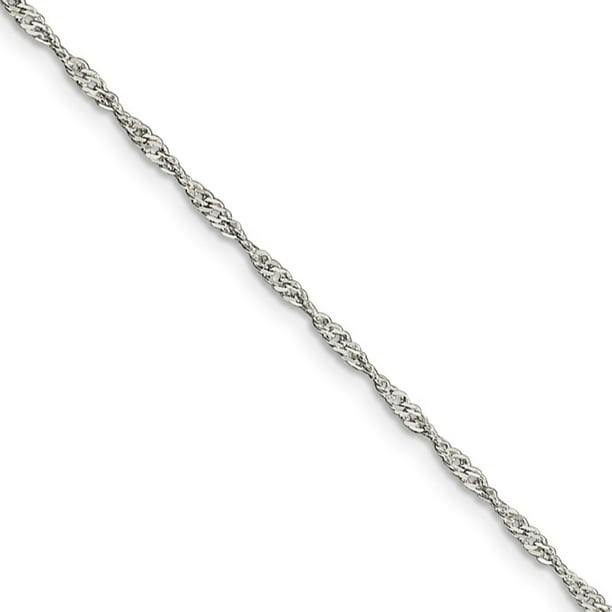 Best Designer Jewelry Sterling Silver 1.75mm Singapore Chain 
